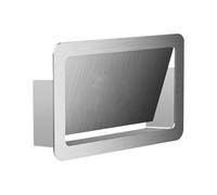 JTWWDM Couvercle de Poubelle Mural, Bac À Déchets Encastré avec Ouverture Latérale, Trappe en Acier Inoxydable 304 pour Porte D'Armoire, Salle de Bain Chambre Bureau,Argent,Style C