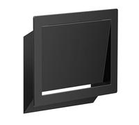 JTWWDM Couvercle de Poubelle Mural, Bac À Déchets Encastré avec Ouverture Latérale, Trappe en Acier Inoxydable 304 pour Porte D'Armoire, Salle de Bain Chambre Bureau,Noir,Style B
