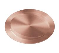 JTWWDM Couvercle Poubelle Rond en Acier Inoxydable 304, Couvercle Poubelle À Bascule Intégré, Poubelle Encastrée pour Plan Travail de Cuisine, Plan de Travail Toilettes,Bronze,228mm