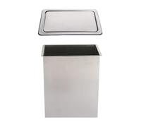 JTWWDM Poubelle Carrée Encastrée avec Couvercle, Poubelle Encastrée pour Plan Travail Cuisine, Corbeille Papier pour Plan Travail, Poubelle Cachée pour Bar Restaurant,A