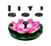 Jtxcreate Fontaine Solaire pour Oiseaux Bain d'oiseaux | Pompe à Eau Flottante Solaire en Forme de Fleur - Fontaine à Eau pour Bassin de Jardin - pour Jardin Extérieur Bassin Terrasse Cour Paysage