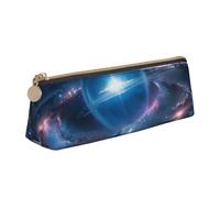 JTXSFYZPB Fantasy Space - Trousse à crayons portable en cuir avec fermeture éclair pour enfants, filles, garçons, femmes, hommes, blanc, Taille unique, Organiseur d'emballage