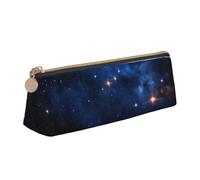 JTXSFYZPB Galaxy Night - Trousse à crayons portable en cuir avec fermeture éclair pour enfants, filles, garçons, femmes, hommes, blanc, Taille unique, Organiseur d'emballage