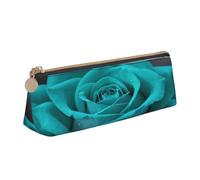 JTXSFYZPB Pretty Rose - Trousse à crayons portable en cuir avec fermeture éclair pour enfants, filles, garçons, femmes, hommes, blanc, Taille unique, Organiseur d'emballage