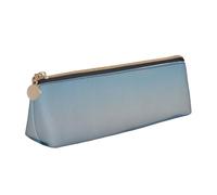 JTXSFYZPB Trousse à crayons en cuir avec motif bateau et mer - Boîte de rangement portable avec fermeture éclair pour enfants, filles, garçons, femmes, hommes, blanc, Taille unique, Organiseur