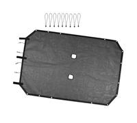 JTYQWD Pare-Soleil Voiture Pare-Soleil Voiture en Maille Pare-Soleil Toit Protection Solaire Protection Thermique pour Jeep pour Wrangler JK JKU 4 Portes Unlimited 2007-2018 Pare-Soleil