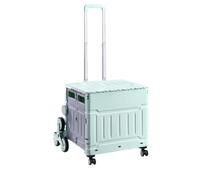 JTZYM Chariot Pliable pour Voiture Utilitaire, Chariot Robuste avec Roues, Grande Capacité, Poignée Réglable, Couvercle Idéal pour Épicerie, Shopping, Bureau, Maison, Camping et Stockage