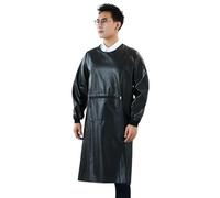 JTZYM Tablier Imperméable Femme à Manches Longues avec Poches, Blouse Utilitaire Polyvalente pour Cuisine, Vaisselle, Jardinage et Travail, Idéal pour Activités Domestiques