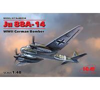Ju 88a-14, Allemand WWII Bomber 1:48 Plastique Model Kit Icm