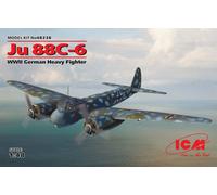 Ju 88c-6, Allemand WWII Heavy Fighter 1:48 Plastique Model Kit Icm
