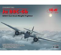 Ju 88c-6b, WWII German Night Fighter 1:48 Plastique Model Kit Icm
