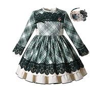 Ju petitpop Filles Enfants Hiver Noël Grille Verte Vêtements Size 2 3 4 5 6 8 10 12 Ans