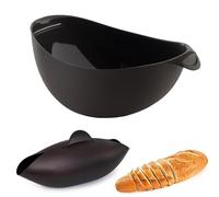 JUAEYIDDS Lot de 2 moules à pain en silicone 3 en 1 - Moule à pain en silicone - Bol universel pour la cuisson, le mélange et la vapeur - Résistant aux hautes températures de 230 °C