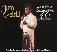 JUAN GABRIEL LO MEJOR EN BELLAS ARTES 40 ANIVERSARIO (1CD + 1DVD) CON LA ORQUESTA SINFONICA DE LA CIUDAD DE MEXICO.
