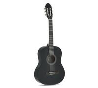 Juan Miguel Navarrez guitare de concert, guitare classique, 3/4 noir, incl. housse