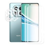 JUANIO 2 Verre trempé Film de Protection écran Compatible avec Xiaomi Redmi Note 15 5G 6.77" / Xiaomi POCO M8 5G écran 6.77" 25118PC98G et Lot de 2 Verre Trempé Caméra Arrière Protecteur