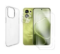 JUANIO 2 Verre Trempé pour Oppo A6 PRO 5G + Coque + 2 Verre Caméra