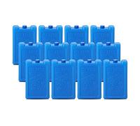JUANIO Lot 12 Blocs accumulateur de Froid,éléments de Refroidissement pour glacière,Sac Isotherme 500 ML-Longueur 9.5 x Profondeur 4 x Hauteur 18 cm