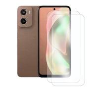 JUANIO Lot de 2 Ecran de Protection Compatible avec Motorola Moto G15 4G 6,72"/Motorola Moto E15 4G 6,67" Film Verre trempé Transparent