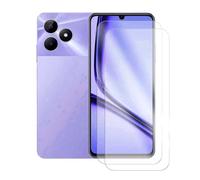 JUANIO Lot de 2 Ecran de Protection Compatible avec Realme Note 50 4G 6.74" RMX3834 Film Verre trempé Transparent