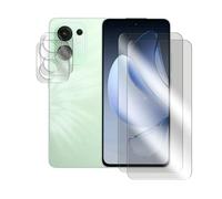 JUANIO Lot de 2 Verre trempé Compatible avec Oppo RENO 13 F 5G 6.67" / Oppo RENO 13 FS 5G 6.67" et Lot de 2 Verre Trempé Caméra Arrière Protecteur
