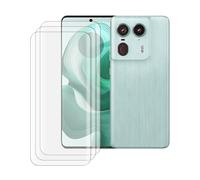 JUANIO Lot de 3 Ecran de Protection Compatible avec Motorola Edge 50 Ultra 5G 6,7" Film Verre trempé incurvé Transparent