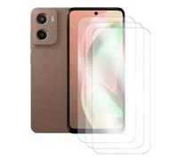 JUANIO Lot de 3 Ecran de Protection Compatible avec Motorola Moto G15 4G 6,72"/Motorola Moto E15 4G 6,67" Film Verre trempé Transparent