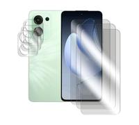 JUANIO Lot de 3 Verre trempé Film de Protection écran Compatible avec Oppo RENO 13 F 5G 6.67" / Oppo RENO 13 FS 5G 6.67" et Lot de 3 Verre Trempé Caméra Arrière Protecteur