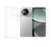 JUANIO Verre Trempé écran Protecteur Compatible avec Xiaomi Poco F7 Pro 5G 6.67"/ Xiaomi Poco F7 Ultra 5G 6.67" + Coque Transparente Silicone Souple + Verre Trempé Caméra Arrière