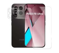 JUANIO Verre Trempé écran Protecteur Compatible avec Xiaomi Poco F8 Ultra 5G 6.9" 25102PCBEG+ Verre Trempé Caméra Arrière