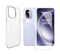 JUANIO Verre Trempé pour OnePlus 15R 5G 6.83" + Coque + Verre Caméra