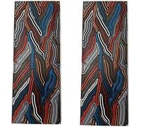 JuanNest 1 Paire G10 Personnalisé À La Main Damas en Acier Inoxydable Billet Bar Lame Vierge pour La Fabrication De Couteaux, Écusson pour Manche De Couteau À Faire Soi-Même,Gravure B