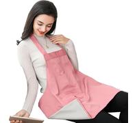 JuanNest Blindage Rayonnement Vêtements De Grossesse Tablier De Maternité Anti-Radiations Vêtements De Protection Contre Ondes Électromagnétiques,Fibre d'argent Tablier De Protection Femmes Pink