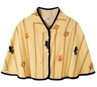 JuanNest Cape Châle Chaude pour Femme Léger pour L'été,Protection Post-Partumveste De Lit Douce,Poncho Léger pour Lire,Regarder Télévision Et Bureau À Domicile, Fermeture Facile À Boutons, Lavable C