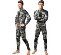 JuanNest Combinaison De Chasse Plongée sous-Marine avec Poignets en Cuir Lisse - Empêche Le Remplissage d'eau Combinaison De Surf en Caoutchouc pour Maillot De Bain en Eau Froide B,L(65-75kg)
