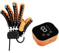 JuanNest Gants Robotisés De Récupération Après,Entraîneur De Rééducation des Doigts pour Hémiplégie, Arthrite,Orthèse De Doigt,Aide À L'entraînement De La Faiblesse De La Main pour Adultes Left,2XL