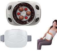 JuanNest Masseur D'estomac Abdominal, Ceinture Amincissante Électrique, Ceinture De Compression Chaude, Ceinture Chauffante De Fûts De Graisse, Aide À La Digestion, 3 Niveaux De Réglage De La Force