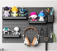 JuanNest Panneau Perforé Mural 30X42 Cm Organiseur Garage en Plastique avec Panneaux Perforés Accessoires, Kit Rangement D'outils pour Bureau, Maison, Entrepôt, Cuisine, Magasin 2 Piece (30 * 42cm),B