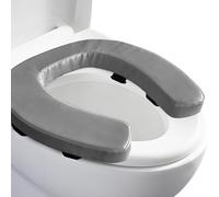 JuanNest Rehausseur De Siège De Toilette pour Personnes Âgées,Ajoute 5 Cm Ajustement,Universel Coussin De Siège De Toilette Surélevé avec Mousse Haute Densité pour Un Confort Et Une Élévation A