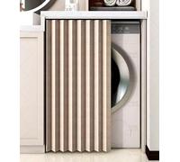 JuanNest Rideau Cache Placard Étanche À La Poussière,Rideau sous Evier, Meuble Rideau Cuisine Épreuve De l'eau Rideau Armoire pour Machine À Laver, Chaussures avec Piste Silencieuse A,W90cm/H 70cm