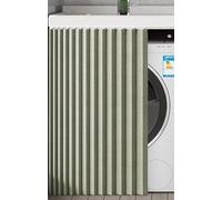 JuanNest Rideau Cache Placard Étanche À La Poussière,Rideau sous Evier, Meuble Rideau Cuisine Épreuve De l'eau Rideau Armoire pour Machine À Laver, Chaussures avec Piste Silencieuse D,W110cm/H 60cm