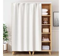 JuanNest Rideau De Placard Court Occultant,Protection Contre La Poussière,Écran De Confidentialité pour Armoires,Fenêtres Et Rangements Cuisine,Rideau Machine À Laver,Rideau De Douche F,W120CM×H140CM