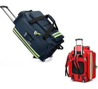 JuanNest Sac À Dos De Premiers Secours Vide,Sac Infirmiere,Trousse De Secours,Sac Medical,Sac d'urgence,Trousse Secours Randonnée avec Chariot, pour La Randonnée en Plein Air, Le Camping,Voyage B