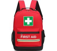 JuanNest Sac À Dos Vide De Premiers Secours Sac À Dos De Survie, Trousse Secours, Légère pour Les Urgences À La Maison À L'extérieur Voiture Camping Lieu De Travail Randonnée Survie(Sac Uniquement) E