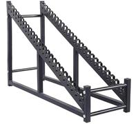 JuanNest Supports Grand Présentoir pour Carrelage, Nsertion Oblique Support Vertical pour Échantillons De Pierre Et De Carrelage,Porte-Échantillons De Sol en Bois, Matériaux De Construction 20 grids