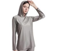 JuanNest Sweat À Capuche De Protection Contre Les Champs Électromagnétiques, Vêtement Anti-Radiations Fibre d'argent,Bloquant Les Radiations 5G/Wi-FI/RF/Micro-Ondes,Bureaux, Laboratoires Hooded,3XL