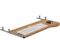 JuanNest Tablette Coulissante pour Clavier, Tiroir pour Clavier avec Support Plateau pour Clavier en Bois Coulissant sous Le Bureau, Rallonge De Bureau Support Clavier Et Souris Ergonomique A,L60CM