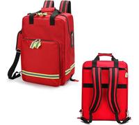 JuanNest Trolley Grande Sacoche d'urgence avec Système De Transport À roulettes,Sac Infirmiere Liberale,Sac De Survie,Sac d'urgence,Trousse De Premier Secours,Grande Capacité Randonnée No tie Rod