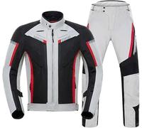 JuanNest Veste De Moto Homme avec Équipement De Protection - Blouson Moto Imperméable Et Ventilé avec Doublure Amovible,Protection Moto pour Toutes Les Saisons,Equipement Moto Vêtements De Moto B,M
