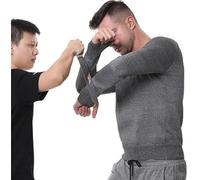 JuanNest Vêtements Anti-Coups Couteau À 5 Niveaux, Gilet De Protection Résistant Aux Coupures,Hauts De Sécurité,Anti Couteau T-Shirt pour Protéger La Sécurité Personnelle pour Coupe du Verre M